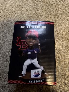 2017 Amir Garrett Louisville Bats Bobblehead SGA Lucas Oil New In Box